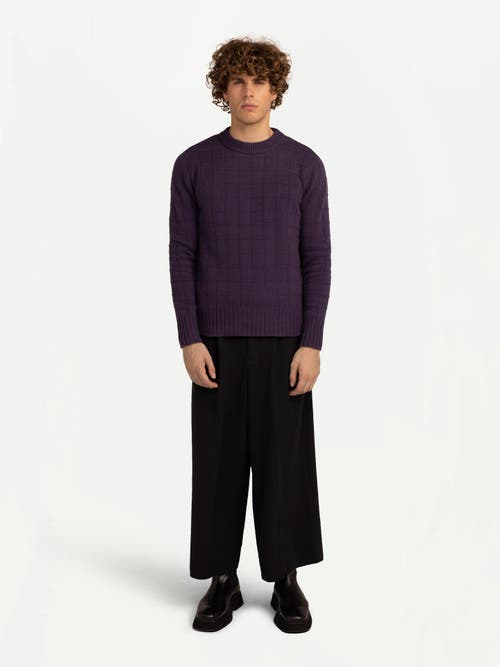 Gobi Mongolian Cashmere Square-patterned Cashmere Sweater
