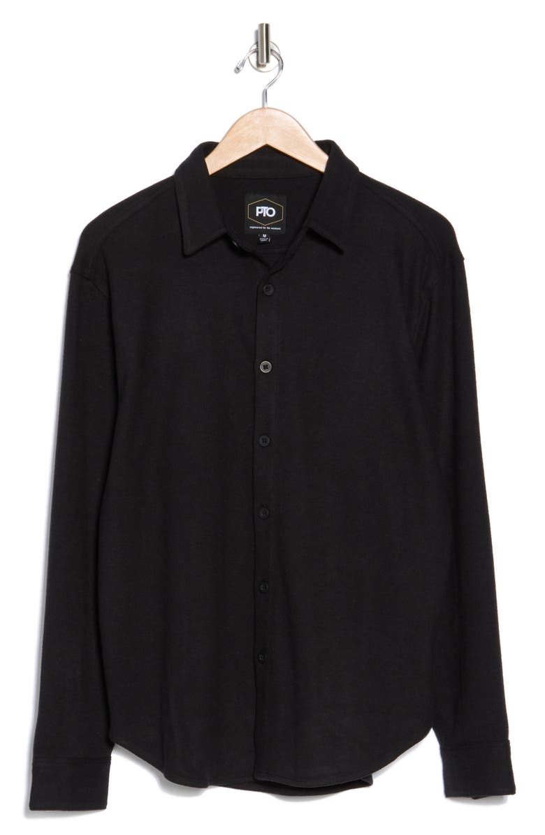 PTO Bighorn Solid Button-Up Shirt, Alternate, color, 