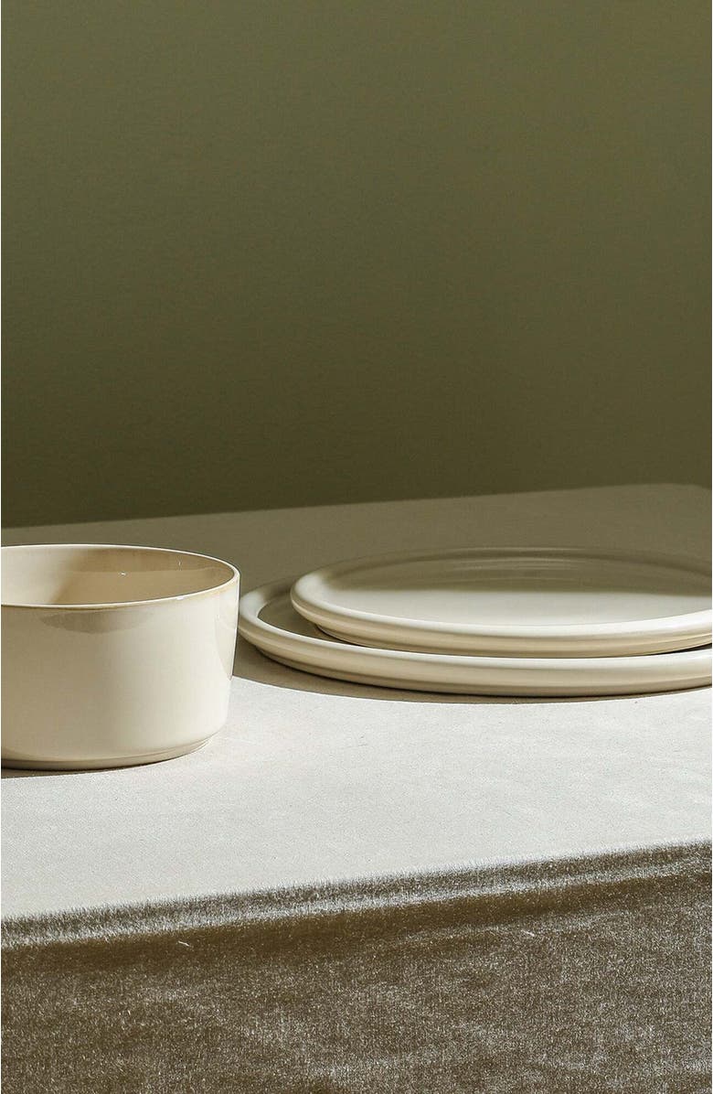 Stone Lain Eden Stoneware 24-Piece Dinnerware Set, Alternate, color, Beige