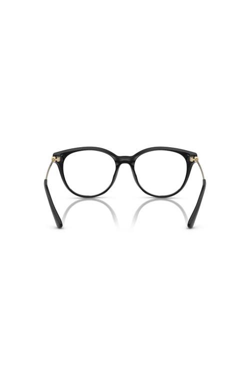 Michael Kors 54mm Round Optical Glasses In Black