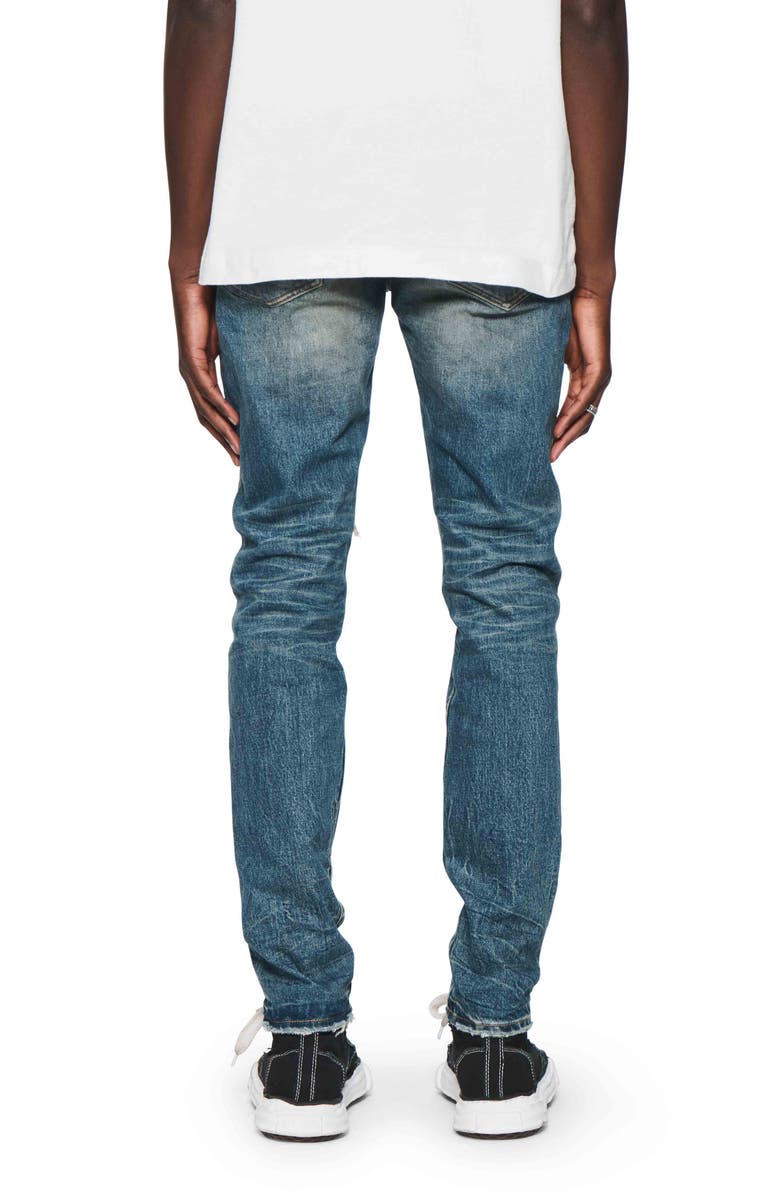 PURPLE BRAND 9 to 5 Ripped Skinny Jeans, Alternate, color, 