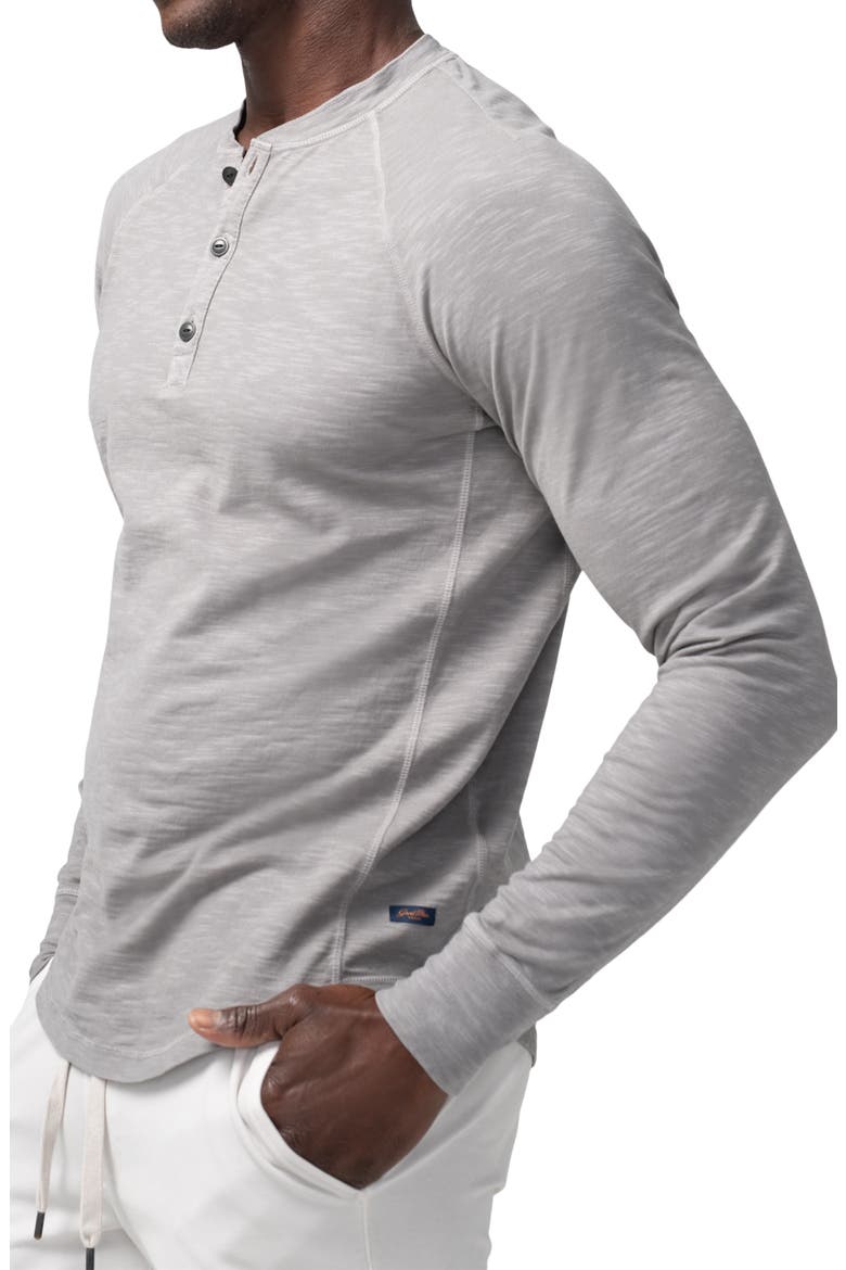 Slim Fit Henley, Alternate, color, FROST GREY