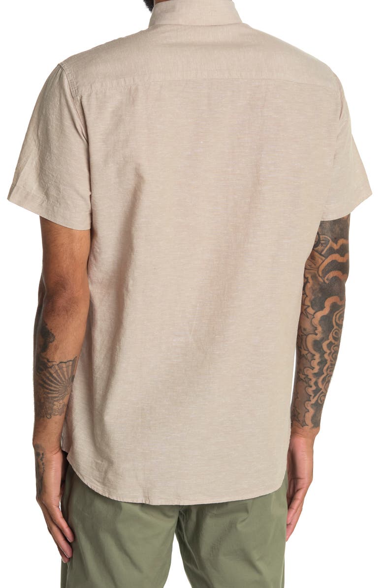Selected Homme Linen Blend Woven Top, Alternate, color, 