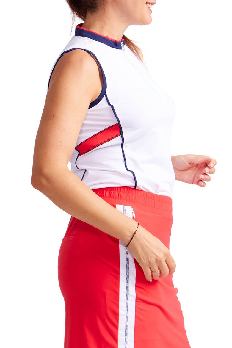 Activate Sleeveless Golf Top, Alternate, color, WHITE