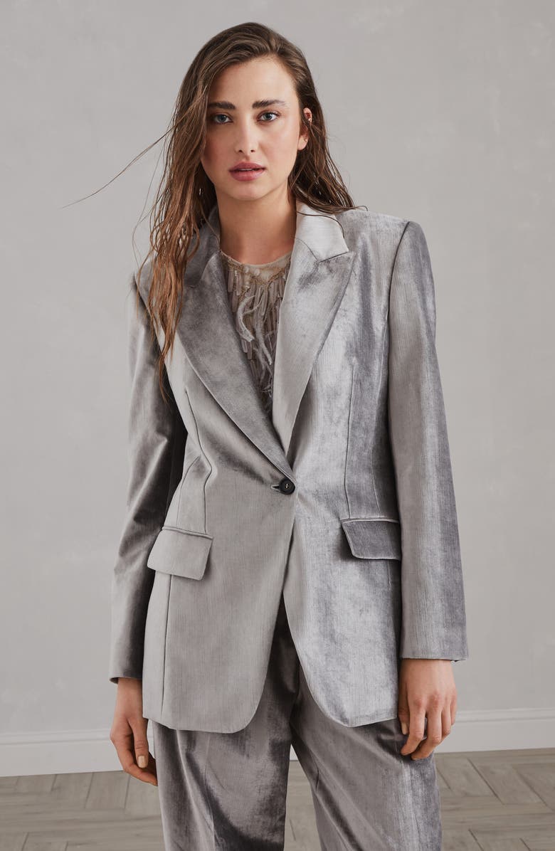Brunello Cucinelli Velvet blazer, Alternate, color, 