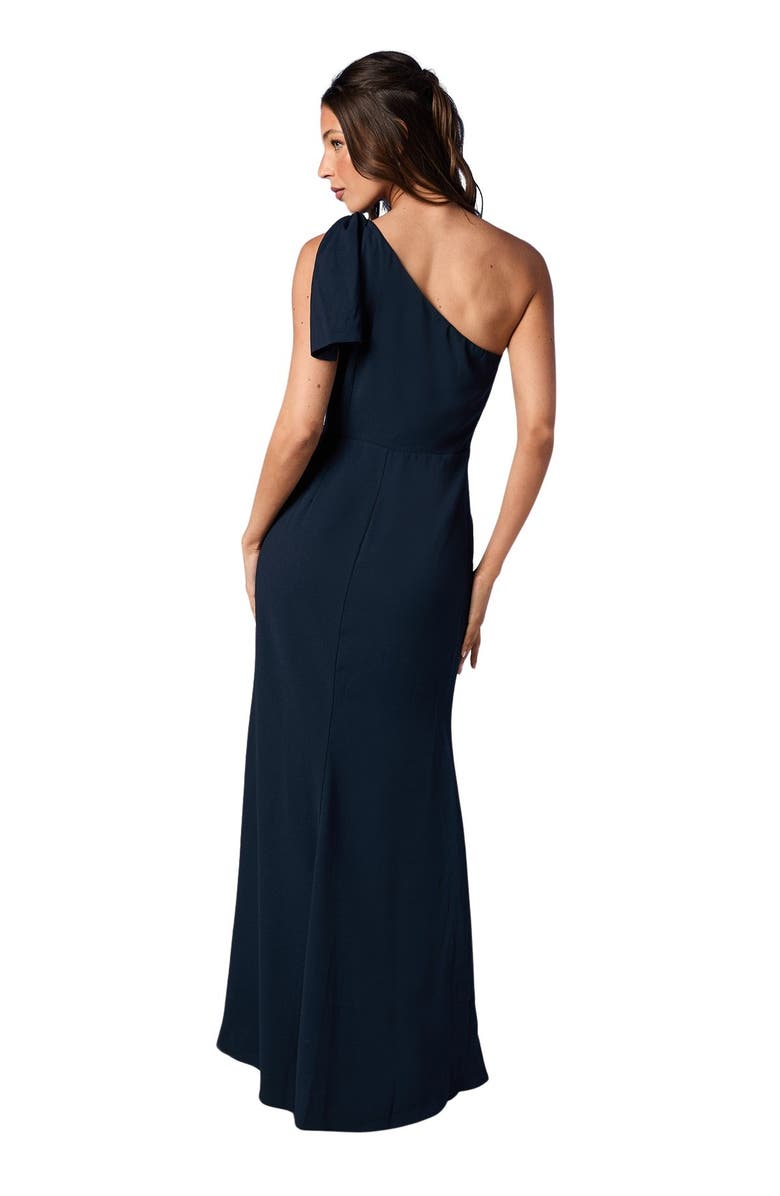 Coast One Shoulder Maxi Bridesmaid Dress, Alternate, color, Navy