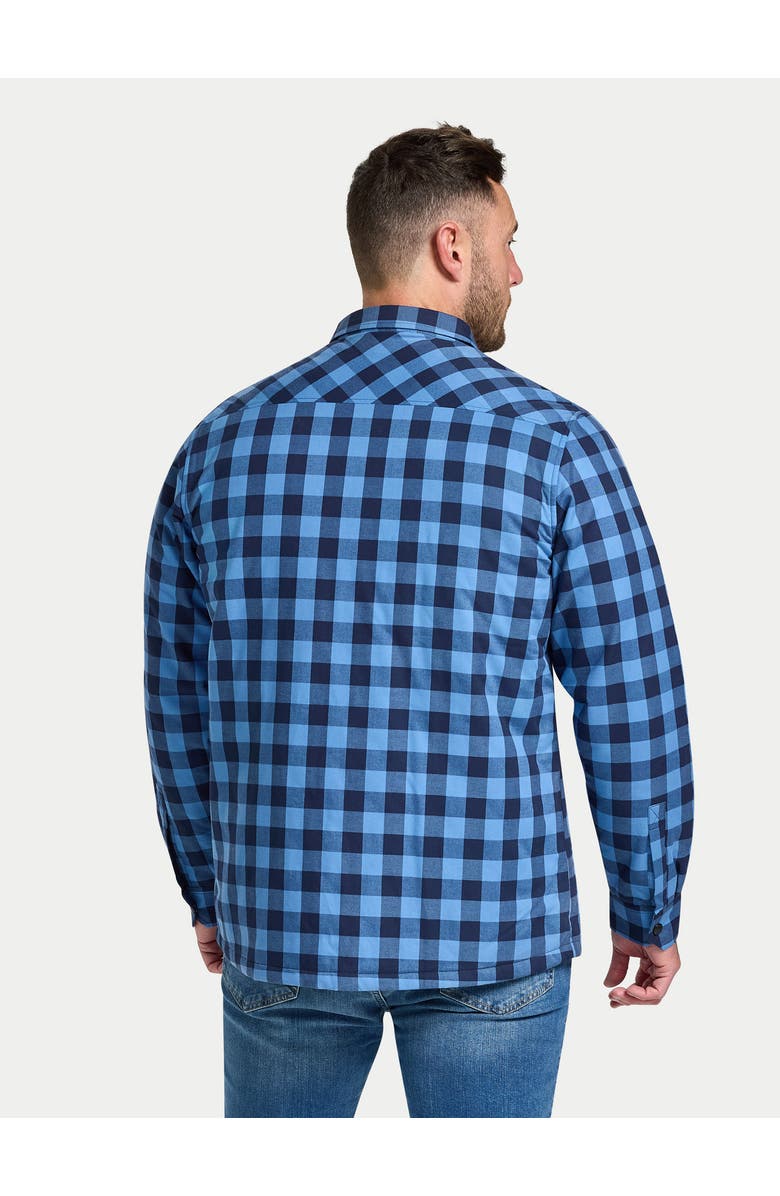 Raging Bull Long Sleeve Quilted Shacket, Alternate, color, Navy