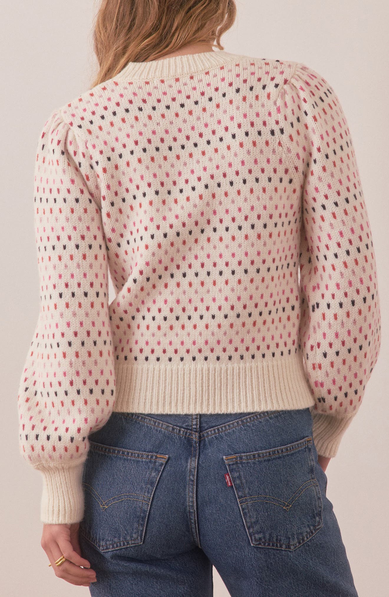Alma Puff Sleeve Sweater - image 2