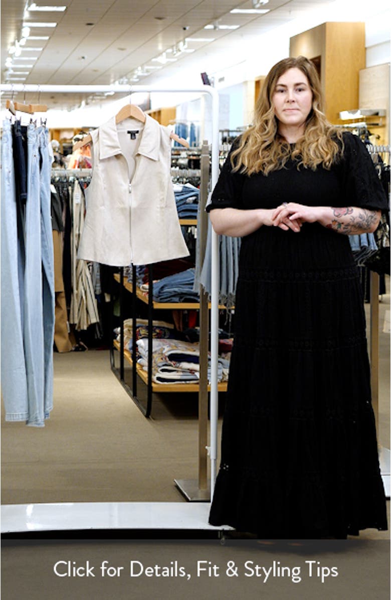 Faux Suede Zip Front Vest, sales video thumbnail