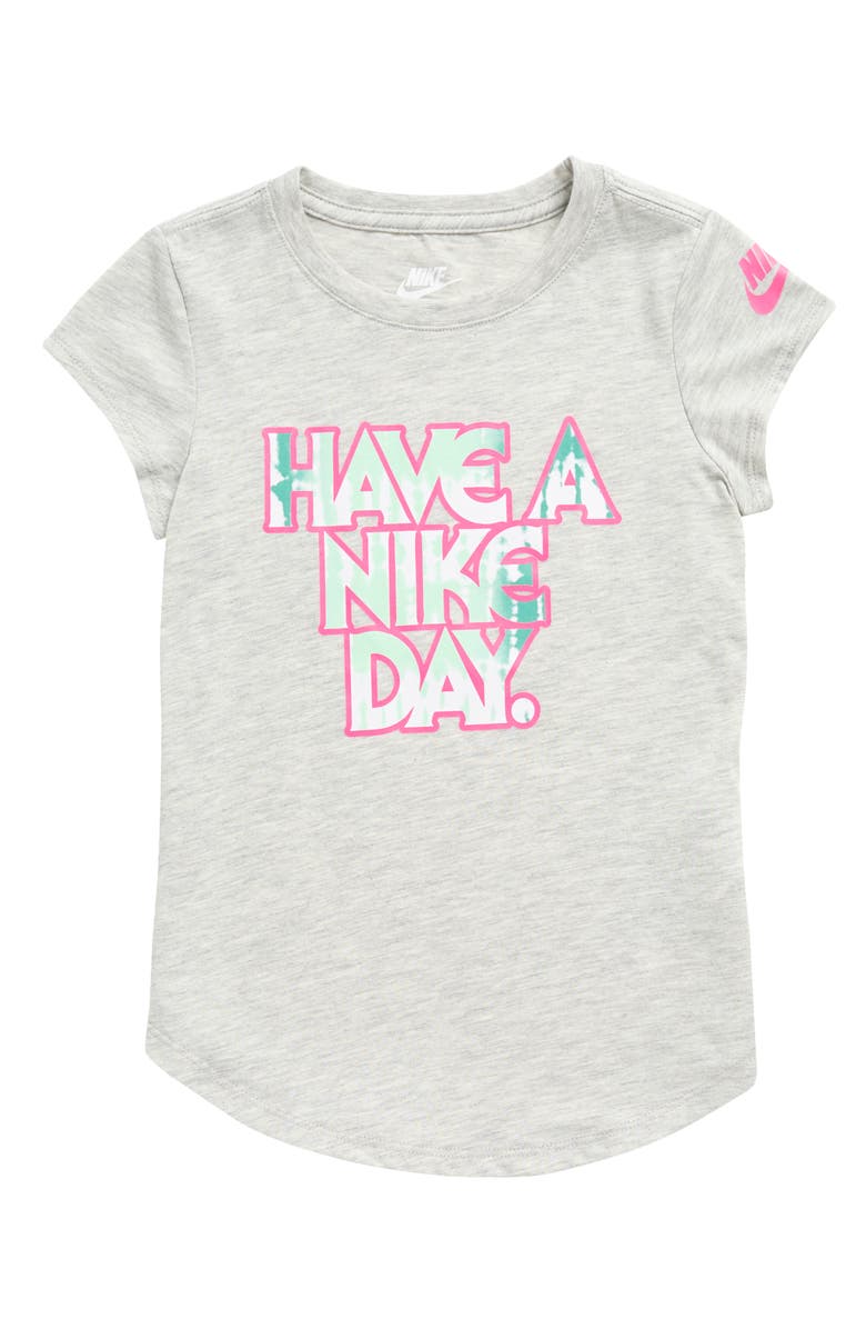 Nike Kids' Crew Neck Graphic T-Shirt, Main, color, Grey Heather