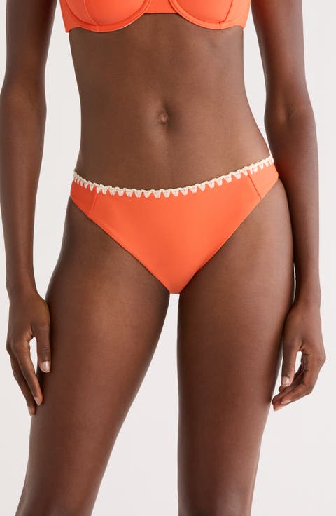 Iliana Contrast Edge Bikini Bottoms