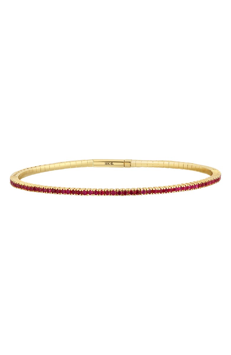 Bony Levy Ruby Flex Tennis Bracelet, Main, color, 18Kyg