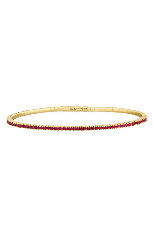 Bony Levy Ruby Flex Tennis Bracelet In 18kyg