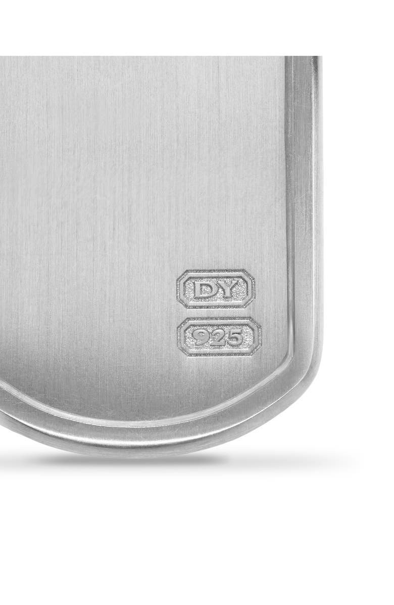 David Yurman Pyramid Tag in Sterling Silver, 35mm, Alternate, color, Sterling Silver