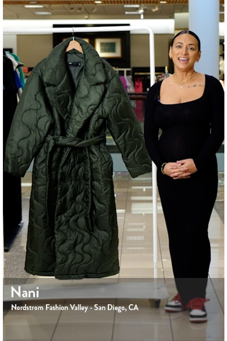 Curve Longline Quilted Jacket video