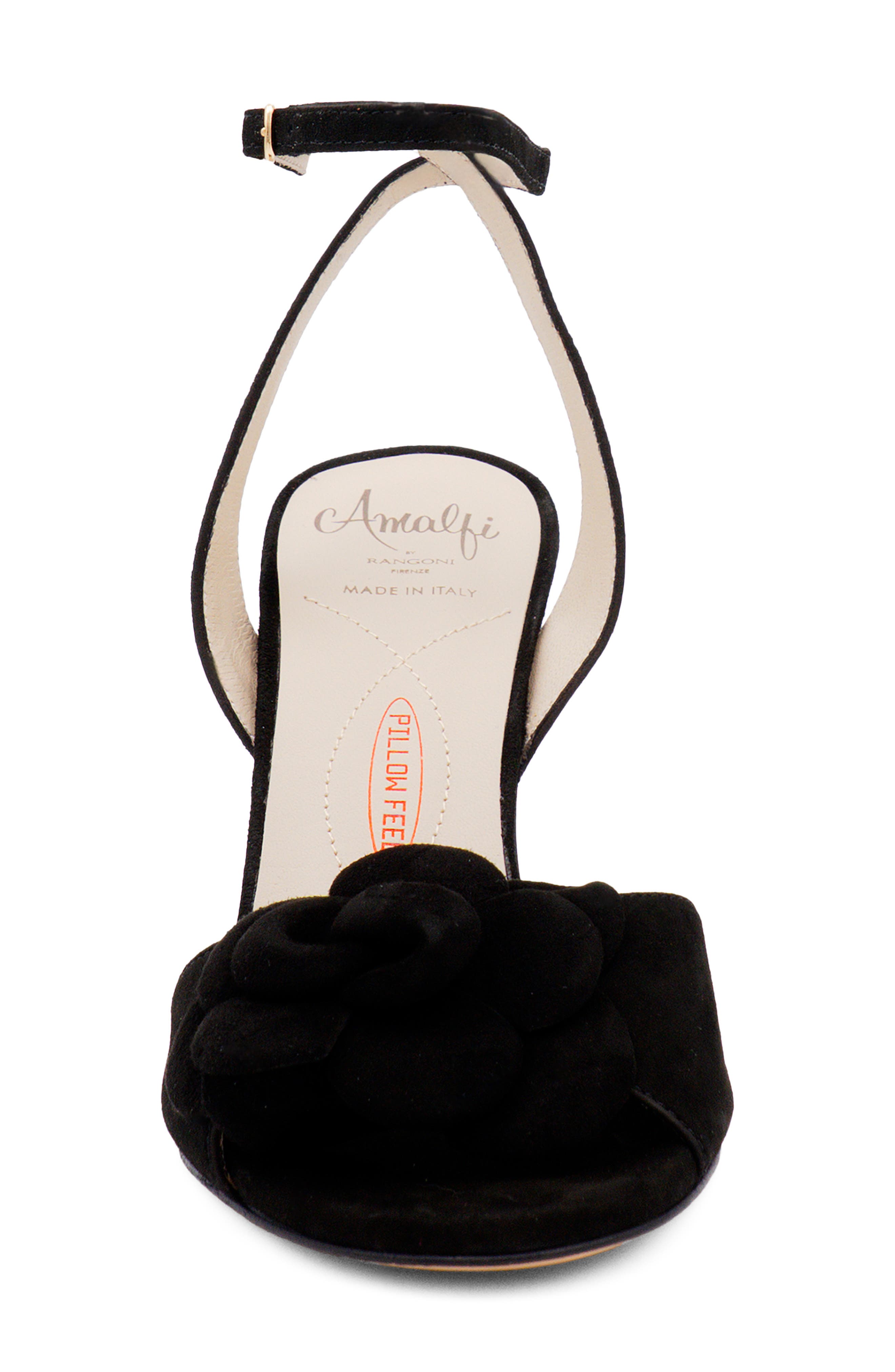 Amalfi by Rangoni Lambretta Ankle Strap Sandal, Alternate, color, Black Cashmere