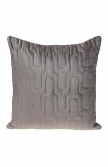 PARKLAND COLLECTION Basil Quilted Velvet Throw Pillow