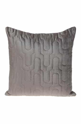 PARKLAND COLLECTION Basil Quilted Velvet Throw Pillow