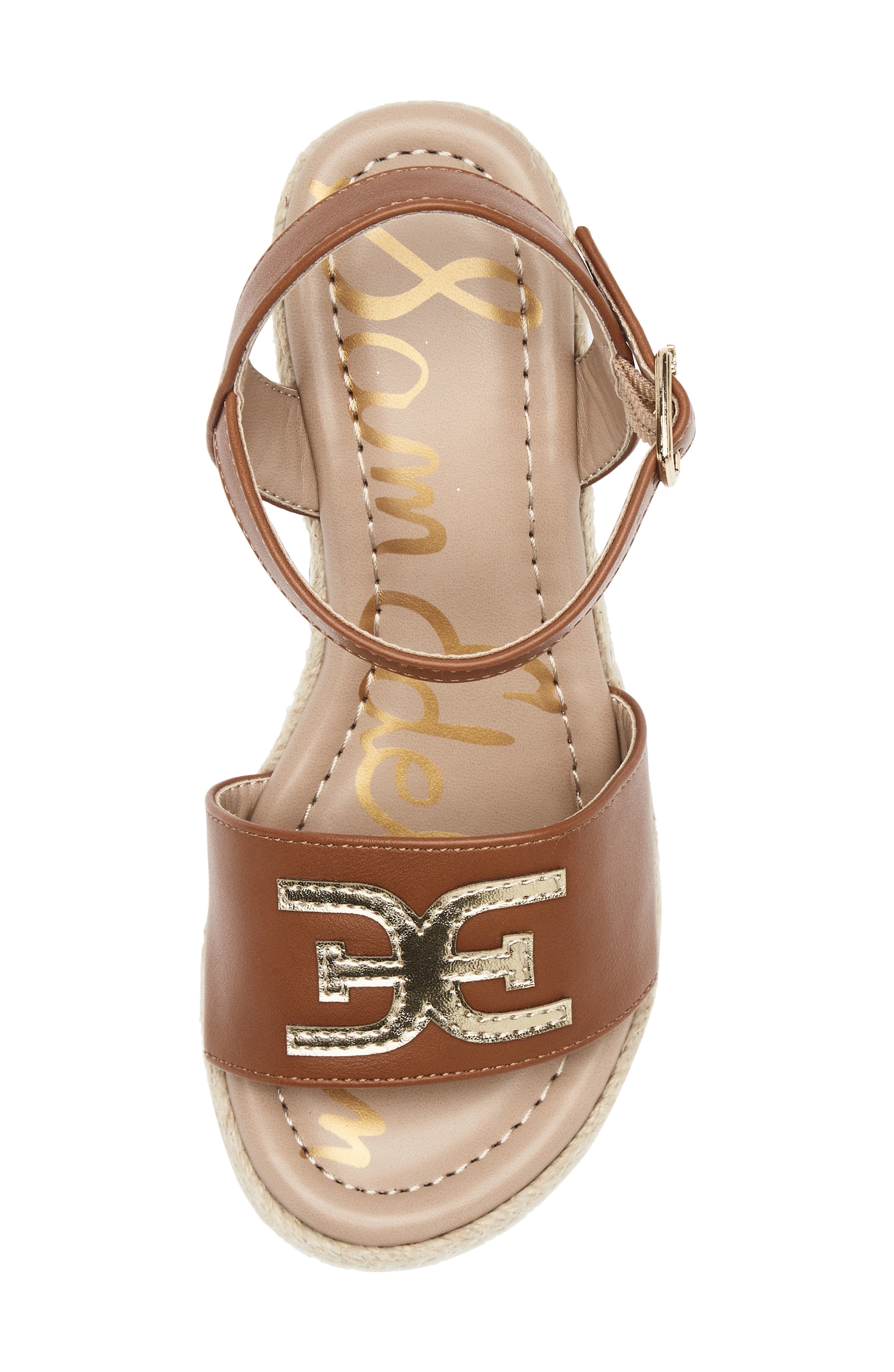 Sam Edelman Kids' Lucia Espadrille Sandal, Alternate, color, Cognac