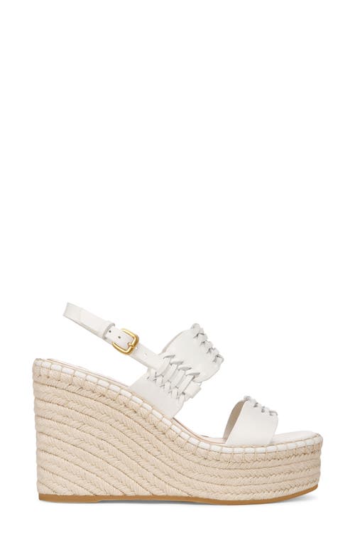 Veronica Beard Riya Slingback Espadrille Platform Wedge Sandal In Coconut