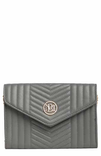 Badgley Mischka Collection Chevron Quilted Crossbody Bag