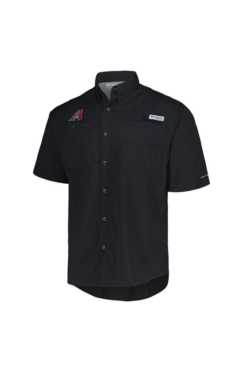 Columbia Men's Columbia Black Arizona Diamondbacks Tamiami Omni-Shade Button-Down Shirt, Alternate, color, Black