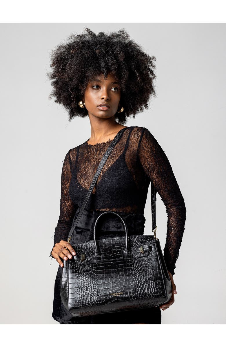 Teddy Blake Gigi Croco 13", Alternate, color, Black
