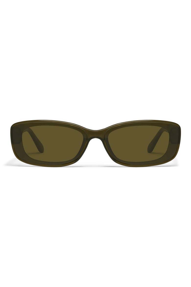 Vibe Check 62mm Small Square Sunglasses, Main, color, OLIVE