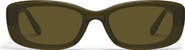 QUAY Vibe Check 62mm Small Square Sunglasses