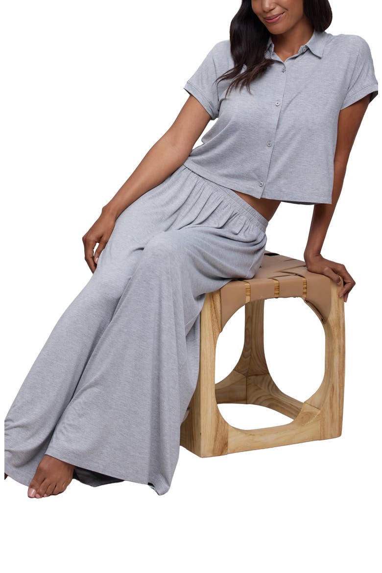 Soft Jersey Pajamas, Alternate, color, DARK HE GRAY