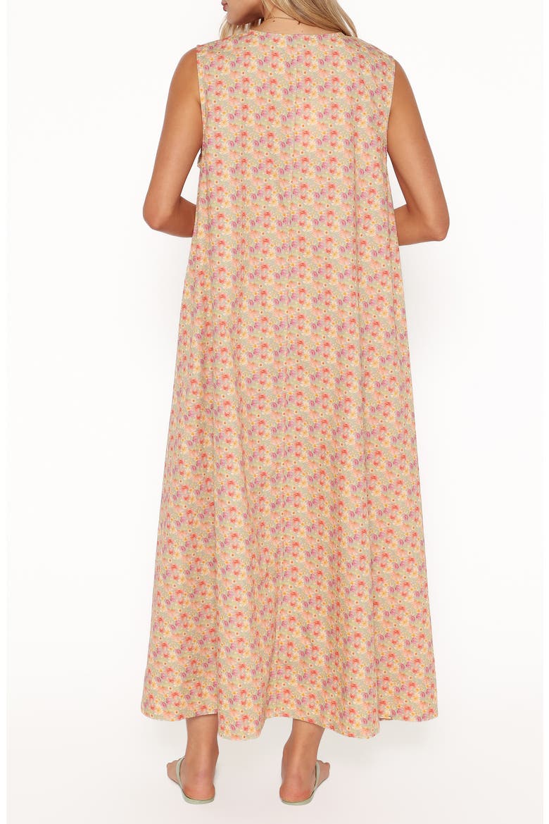 Laurita Cotton Maxi Dress, Alternate, color, SAGE WILDFLOWER