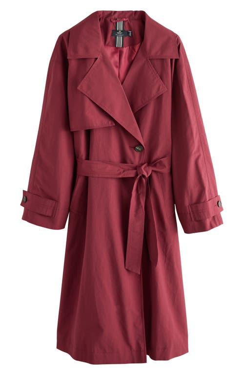 Next Cotton Blend Trench Coat In Red