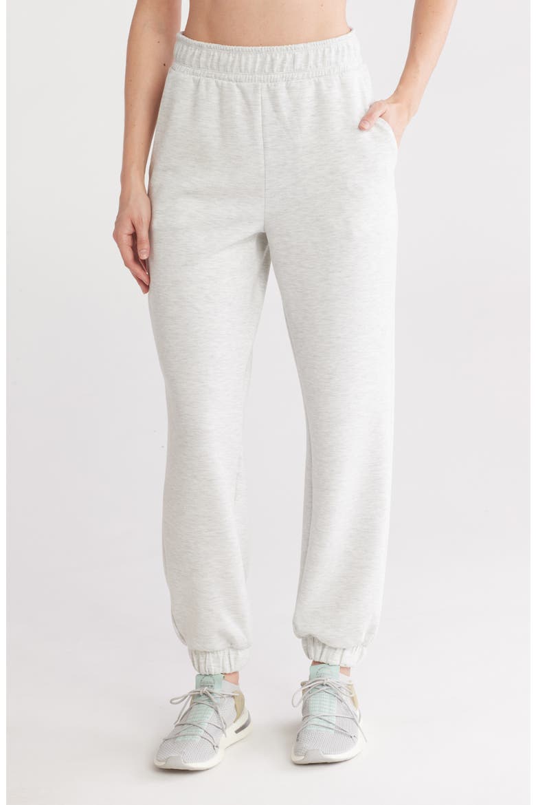 Anywhere Scuba Knit Joggers, Main, color, HEATHER LIGHT GREY