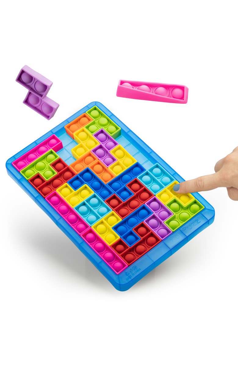Power Your Fun Pop Puzzle Popper Fidget Game - Blue, Main, color, Blue