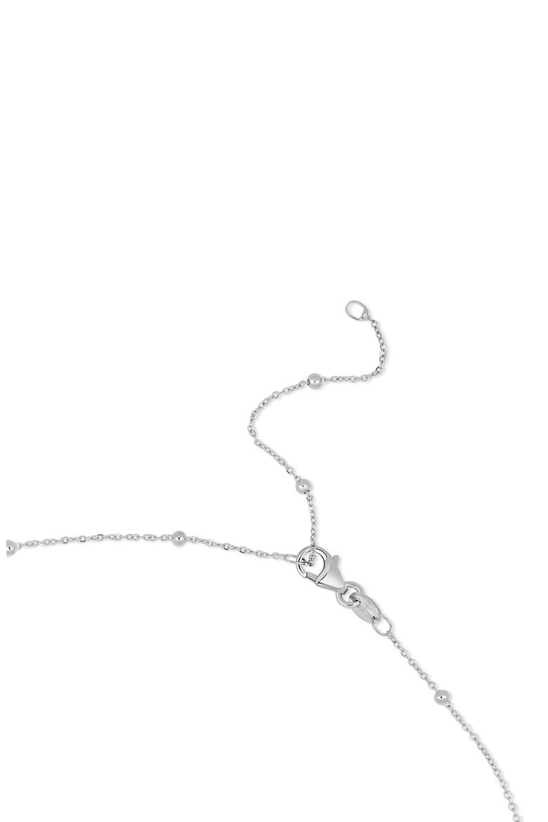 14K Gold Ball Bead Chain Necklace, Alternate, color, 14K WHITE GOLD