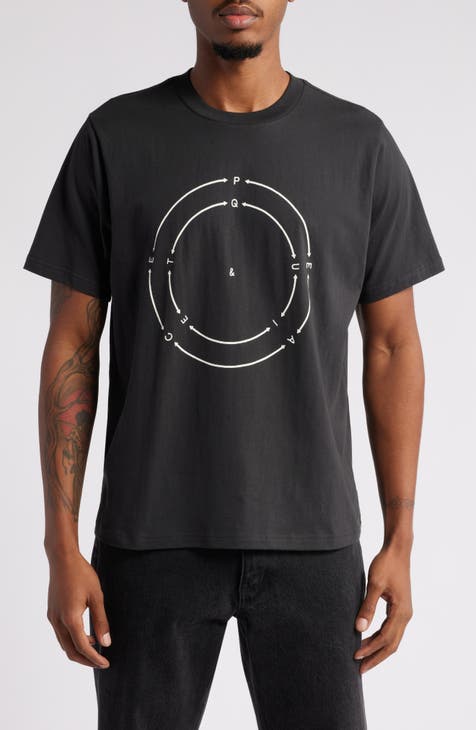 Black graphic tees online