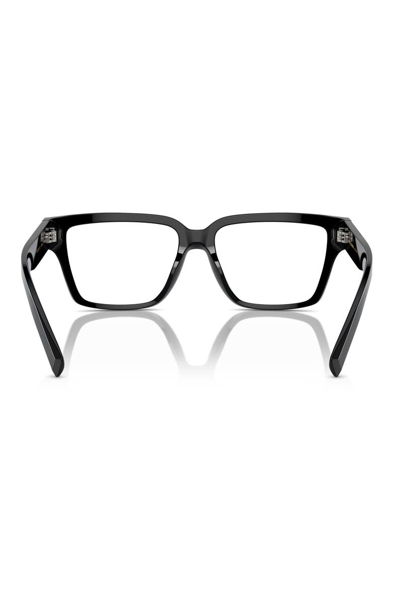 55mm Square Optical Glasses, Alternate, color, BLACK