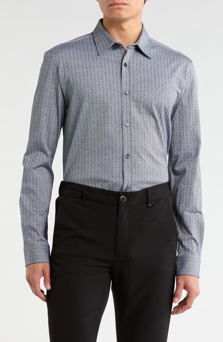 BOSS Roan Kent Shirt, Main, color, Dark Blue