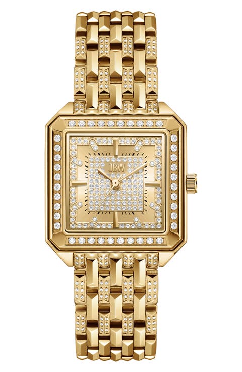 Astra Crystal Pavé Bracelet Watch, 29mm