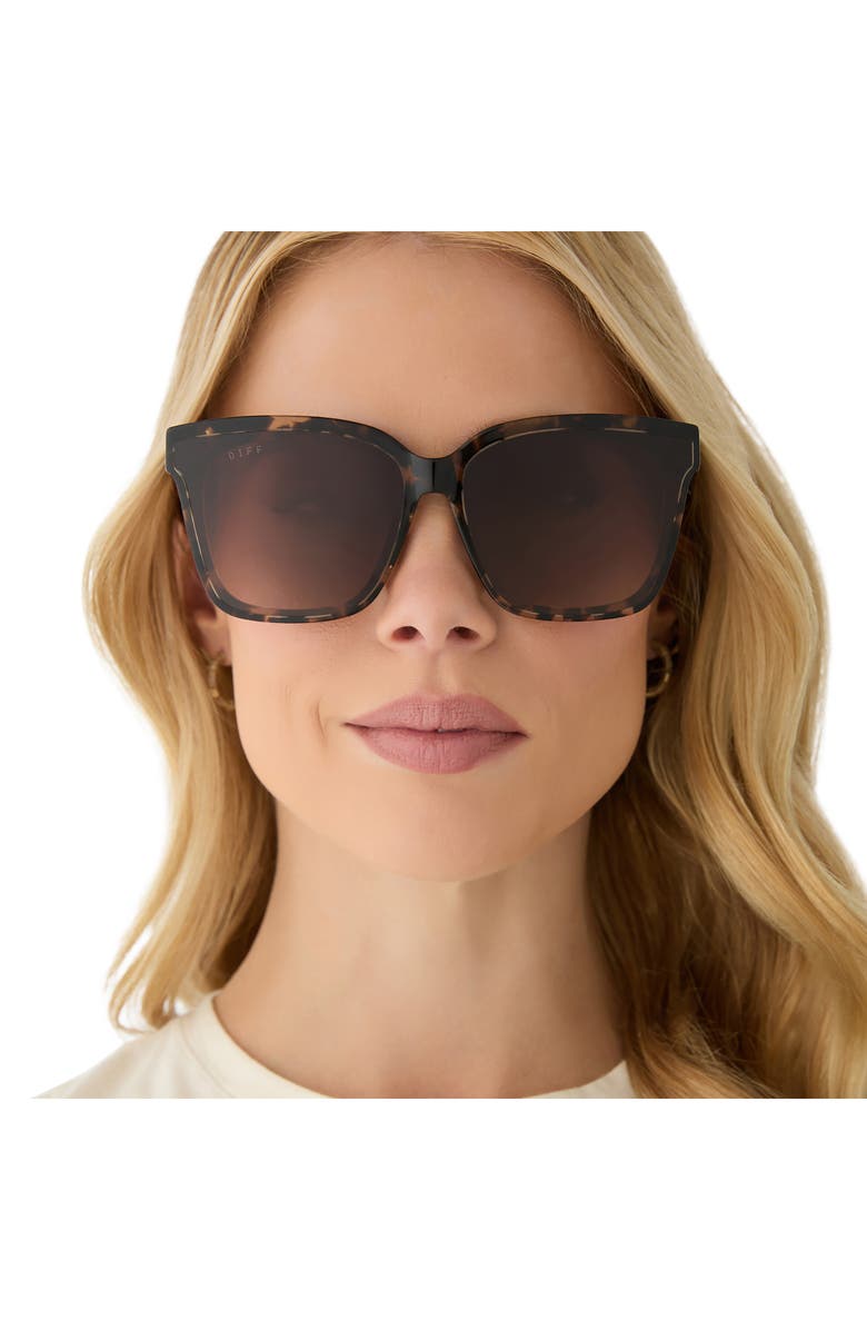 DIFF Meredith II 59mm Square Sunglasses, Alternate, color, Espresso Tortoise/ Brown