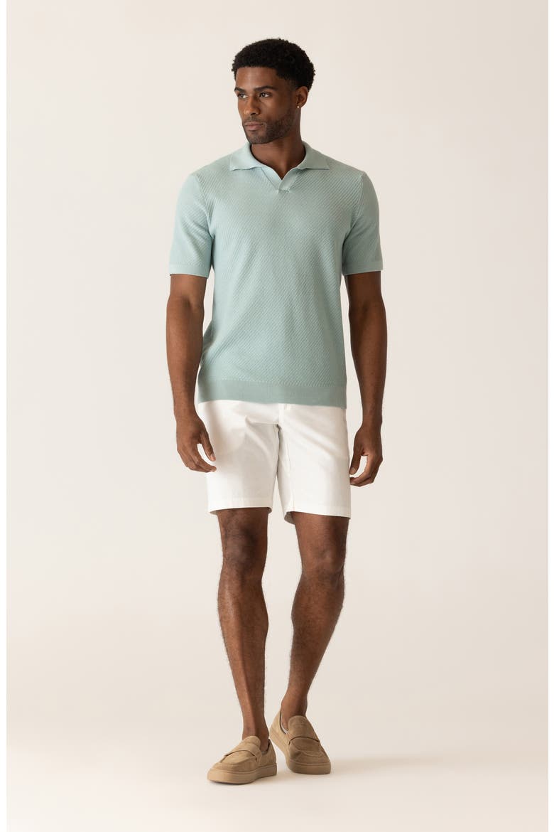 Modern Texture Knit Polo, Alternate, color, PALM