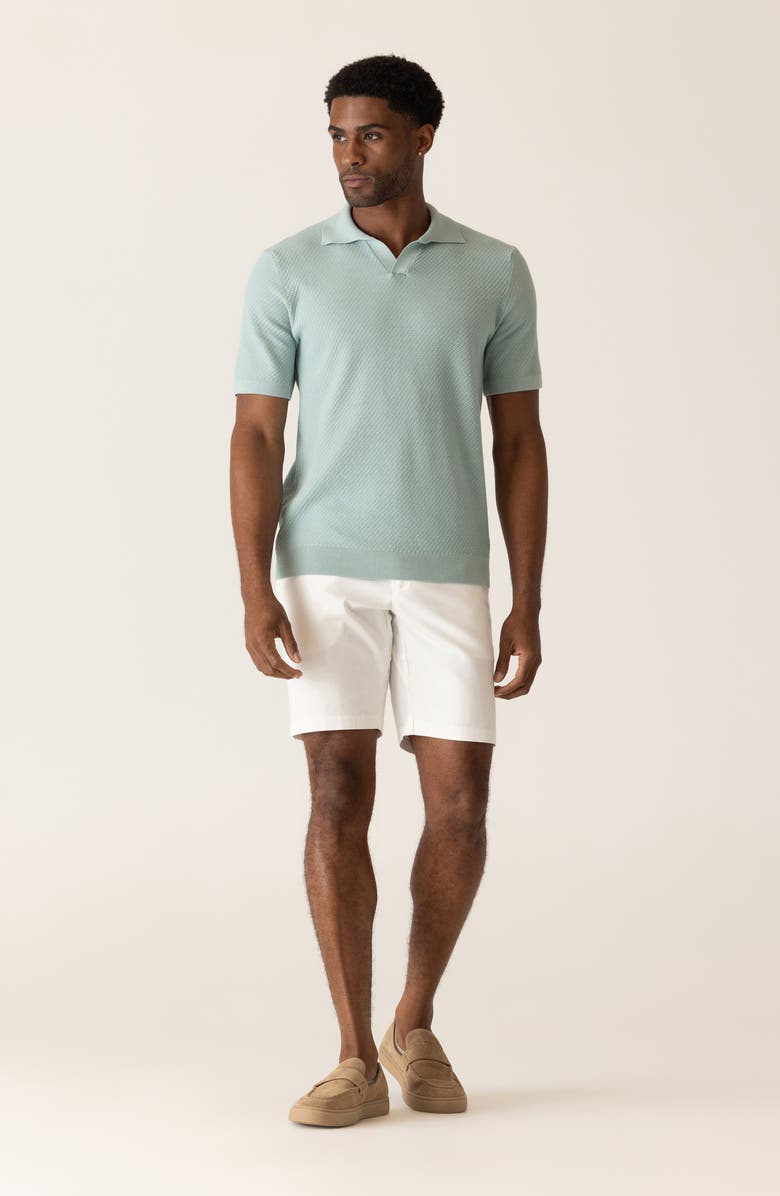 DEKE Modern Texture Knit Polo, Alternate, color, Palm
