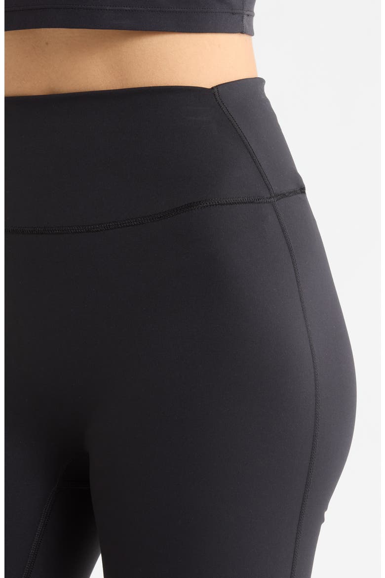 Matte Slim Flare Leggings, Alternate, color, NSKM OBSIDIAN