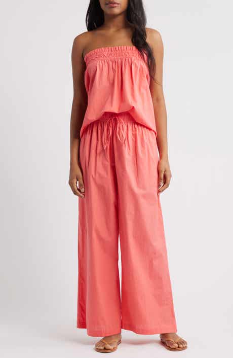 Free People Corfu Tube Top & Wide Leg Pants Set