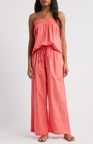Free People Corfu Tube Top & Wide Leg Pants Set