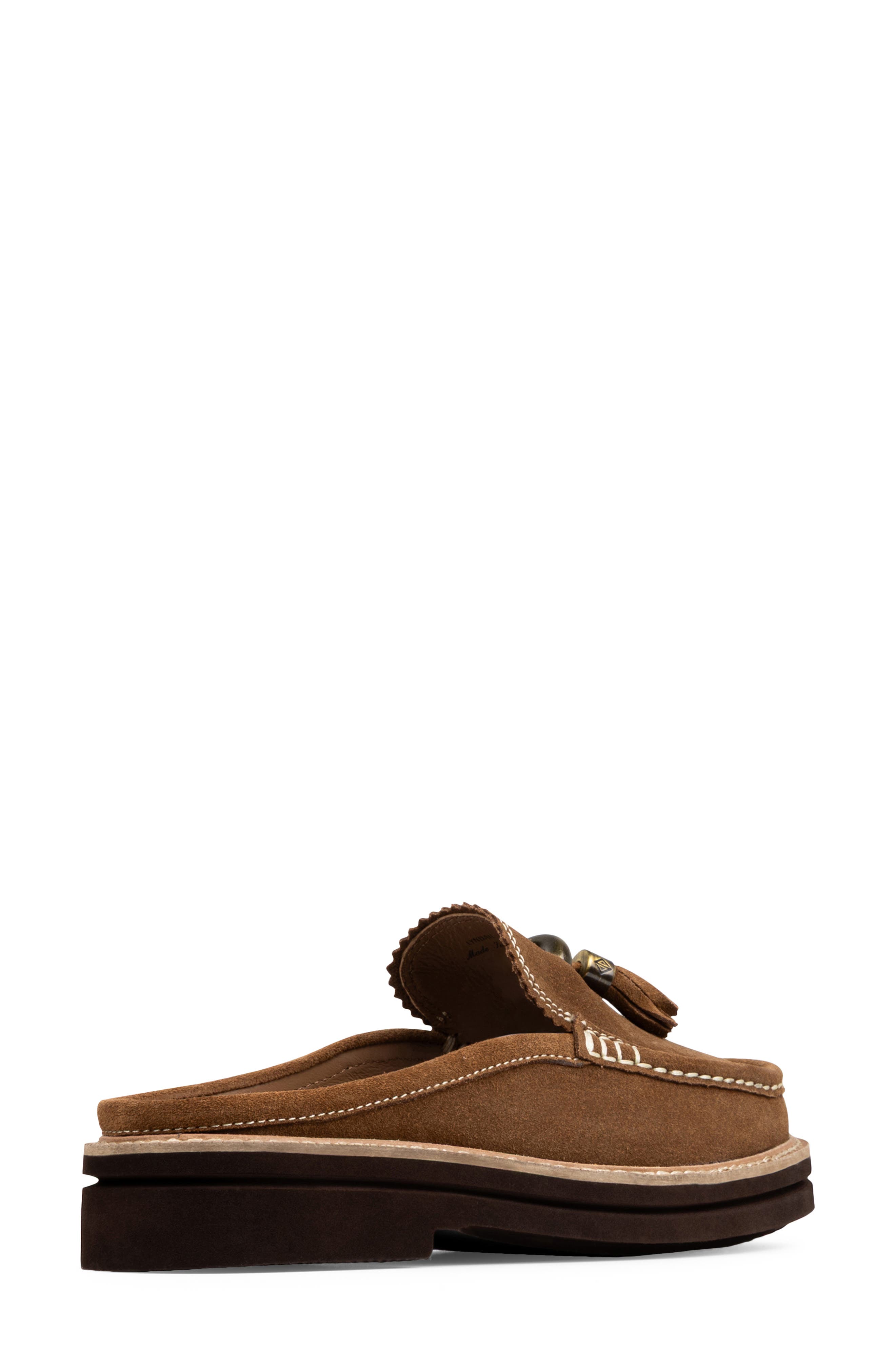 Donald Pliner Mule Tassel Loafer, Alternate, color, Saddle