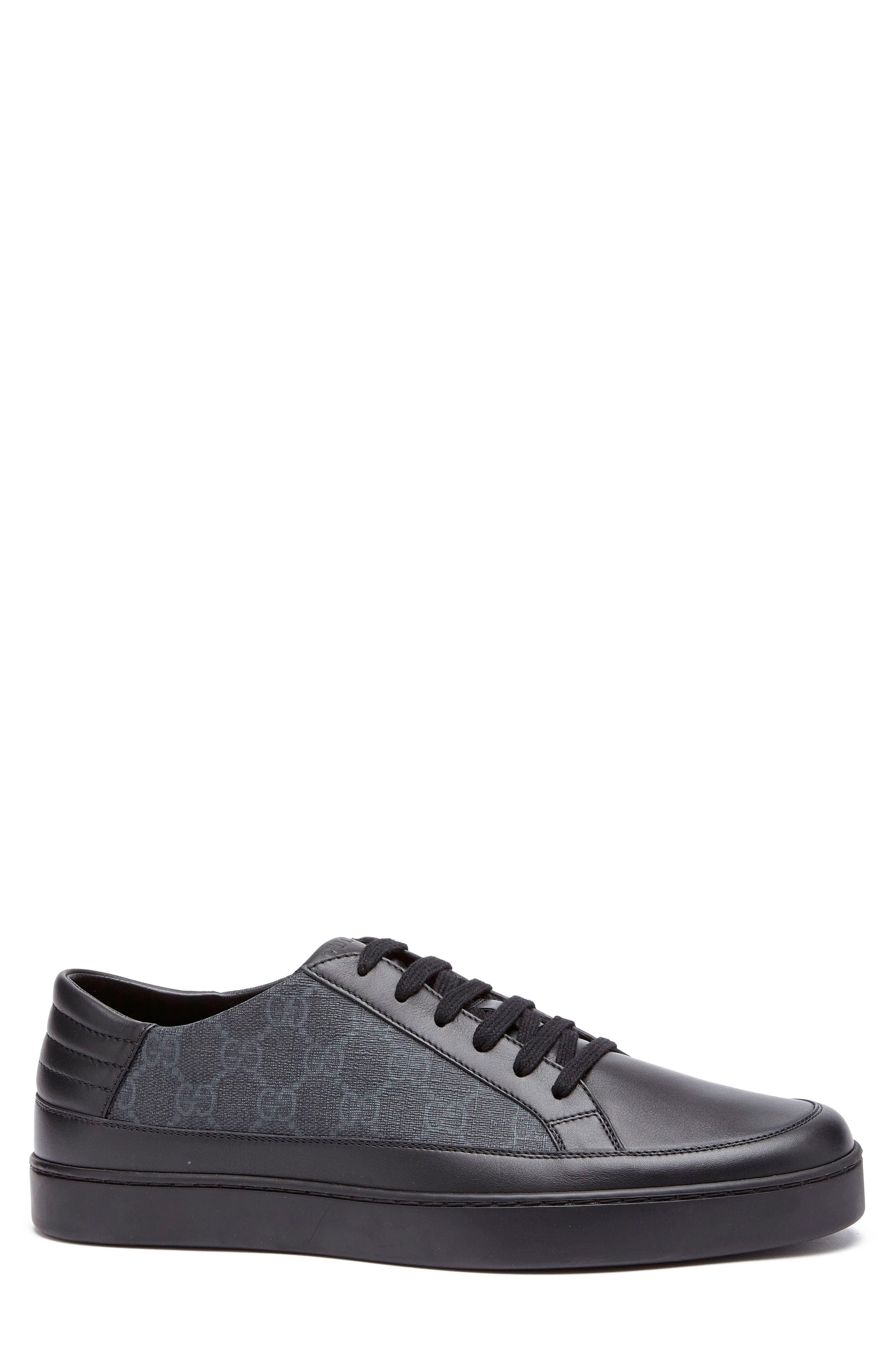 'Common' Low-Top Sneaker, Alternate, color, BLACK/ GRAPHITE LEATHER