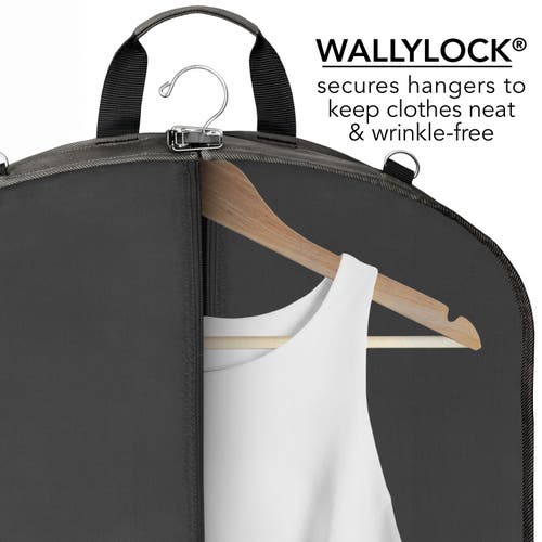Wallybags 45" Premium Extra Capacity Travel Garment Bag With Shoulder Strap And Pockets In Gray