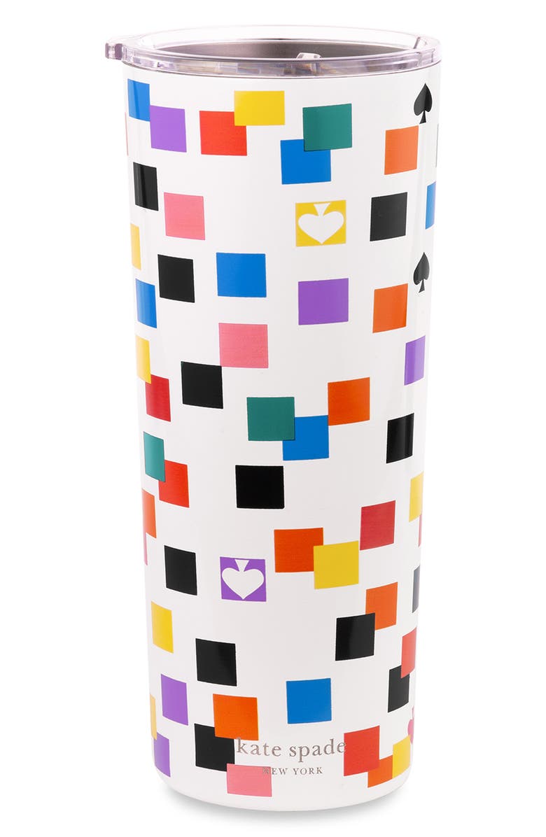 Kate Spade New York stainless steel tumbler, Main, color, 