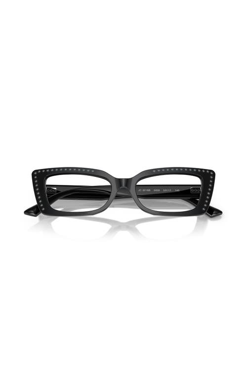 Jimmy Choo 51mm Cat Eye Optical Glasses In Brown